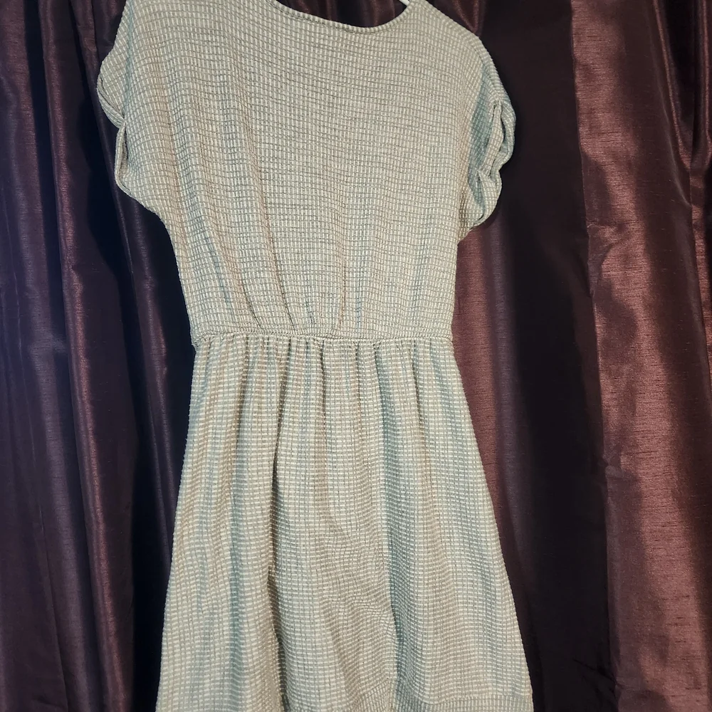 Caution To The Wind Gray Textured Dress - Picture 6 of 12